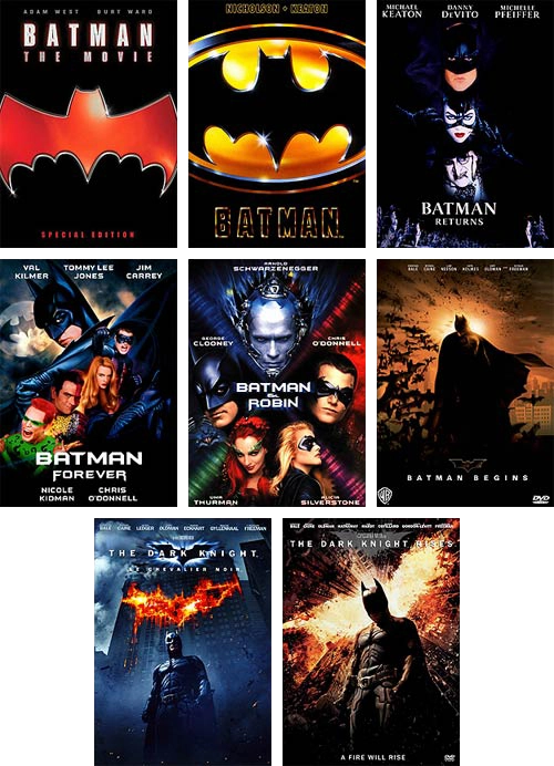 Обложки DVD с фильмами